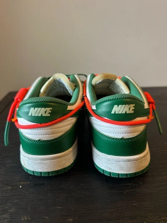 Off-White x Nike Dunk Low 'Pine Green' Size 11 - Picture 5 of 12